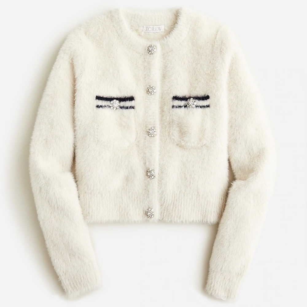J.Crew Lady Jacket Brushed Yarn Cardigan XXS